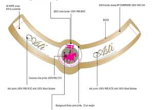 STOCK Asti shoulder label with specs STOCK Asti shoulder label with specs